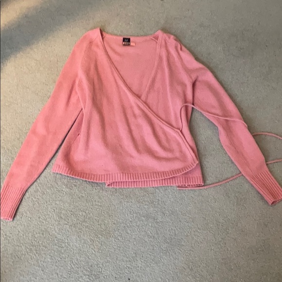 Gap Sweaters | Gap Pink M Wrap Sweater | Color: Pink | Size: M | Ssbmom221's Closet